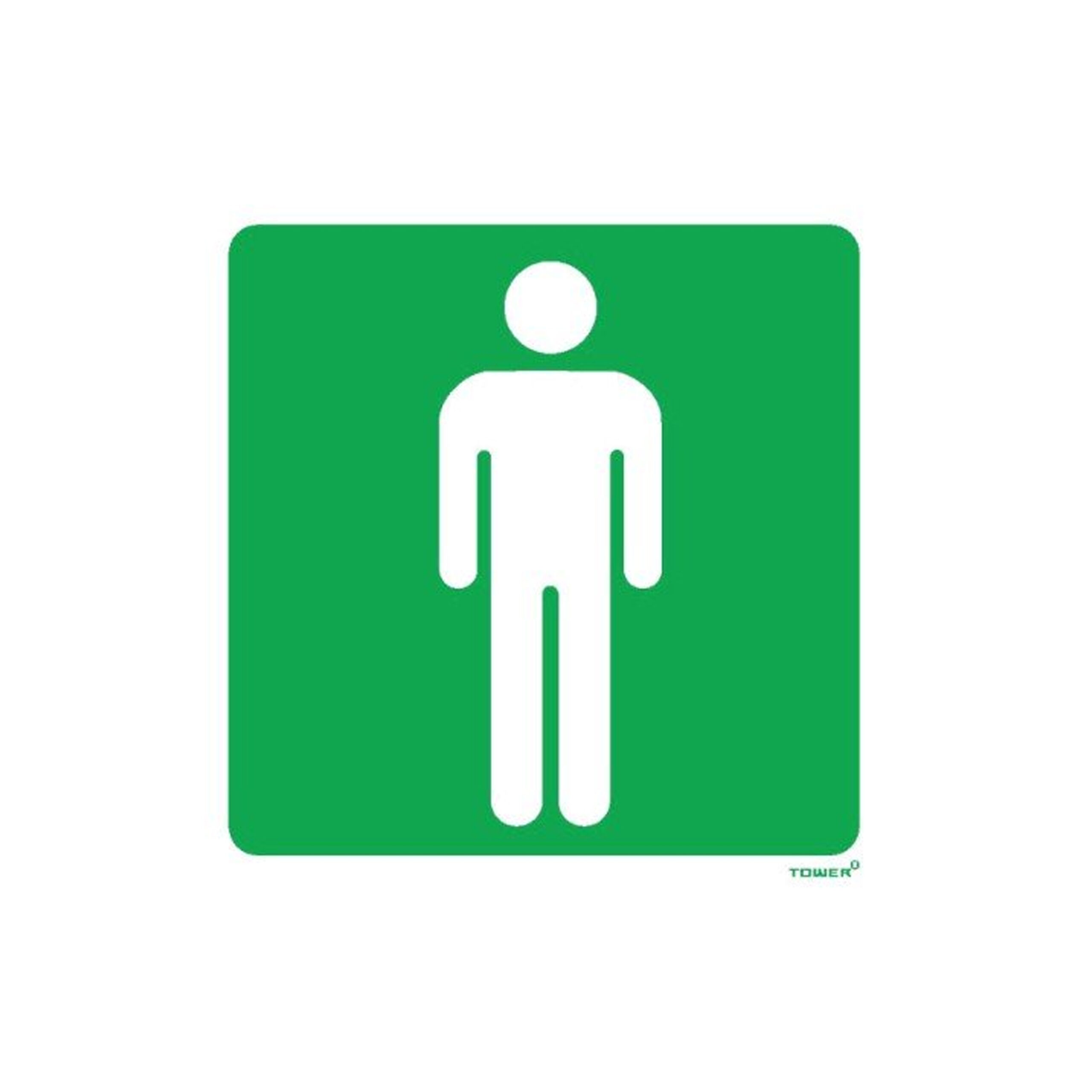 TOWER  "MENS
TOILET" SIGNAGE 
150x150mm
