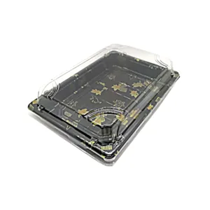 PLASTIC CONTAINER W/CLR LID 13X19CM