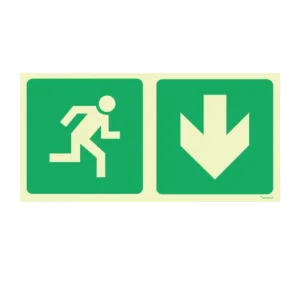 TOWER SIGN FRAMED 380x190mm BOTTOM ARROW (TBD)