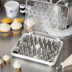 ICING NOZZLE SET IN FLIP TOP CASE  55pc