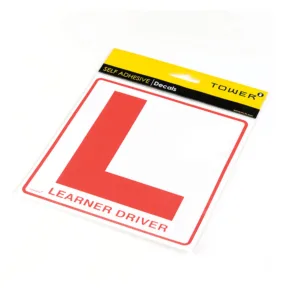 TOWER  SELF ADHESIVE "LEARNER DECAL" LABEL  162x172mm
