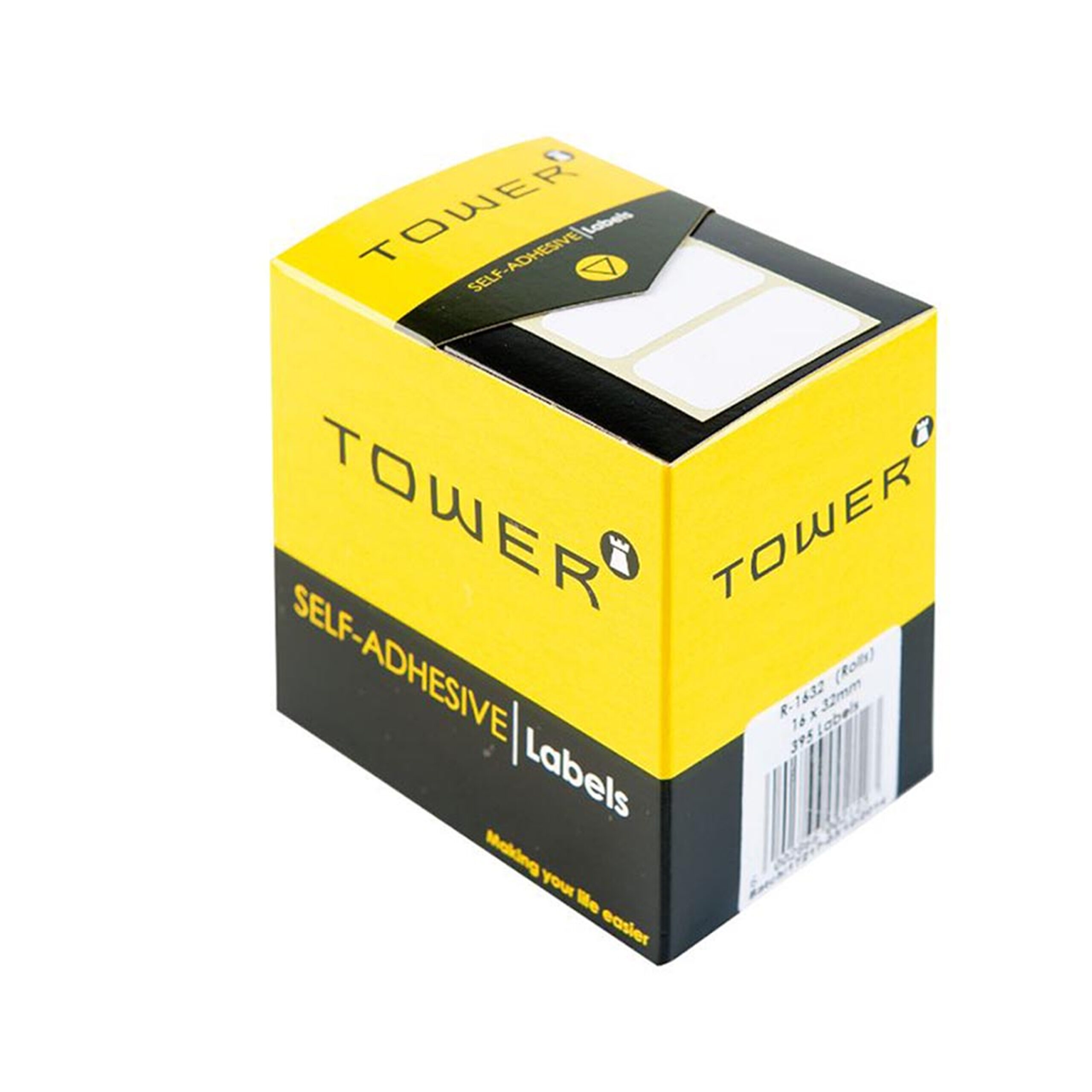 TOWER  SELF
ADHESIVE WHITE
LABELS  16x32mm 
(395 LABELS)
