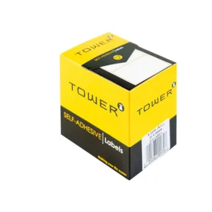 TOWER  SELF ADHESIVE WHITE LABELS  25x38mm  (215 LABELS)