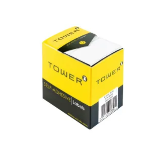 TOWER  SELF ADHESIVE WHITE LABELS  32x50mm  (130 LABELS)