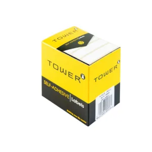 TOWER  SELF ADHESIVE WHITE LABELS  50x13mm  (295 LABELS)