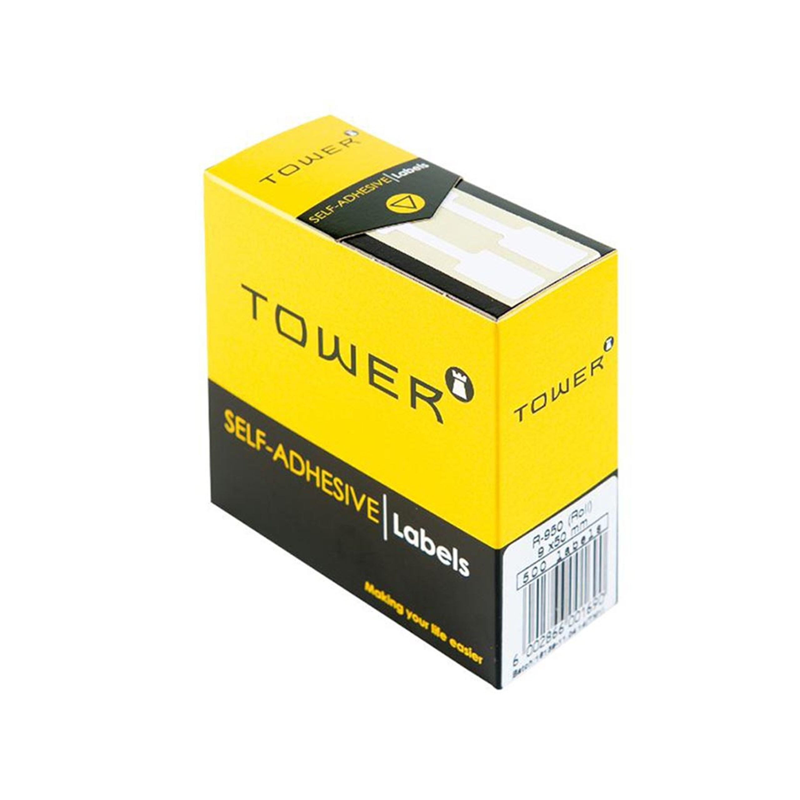 TOWER  SELF
ADHESIVE WHITE
LABELS  9x50mm 
(500 LABELS)