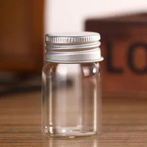 GLASS BOTTLE WITH SCREW ON LID 2ml (1x12)