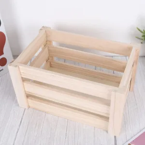 NATURAL WOODEN CRATE 25X18X15