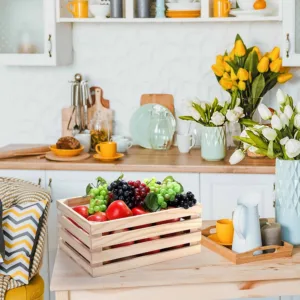 NATURAL WOODEN CRATE 25X38X15