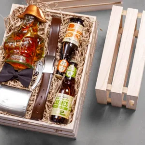 NATURAL WOODEN CRATE 50x30x15cm