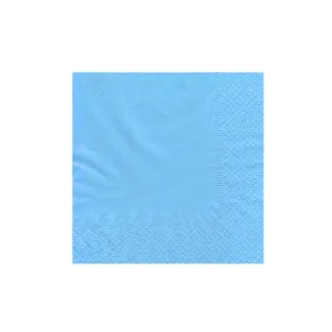 COCKTAIL SERVIETTE 2PLY 24x24 LIGHT BLUE (1x50)