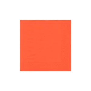 COCKTAIL SERVIETTE 2PLY 24x24 ORANGE (1x50)