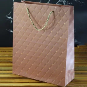 GIFT BAG 26x10x32cm DIAMOND EMBOSSED DESIGN