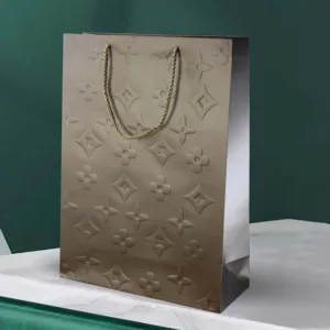 GIFT BAG 31x12x42cm EMBOSSED DESIGN
