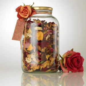 GLASS CATERING JAR WITH GOLD LID 2lt