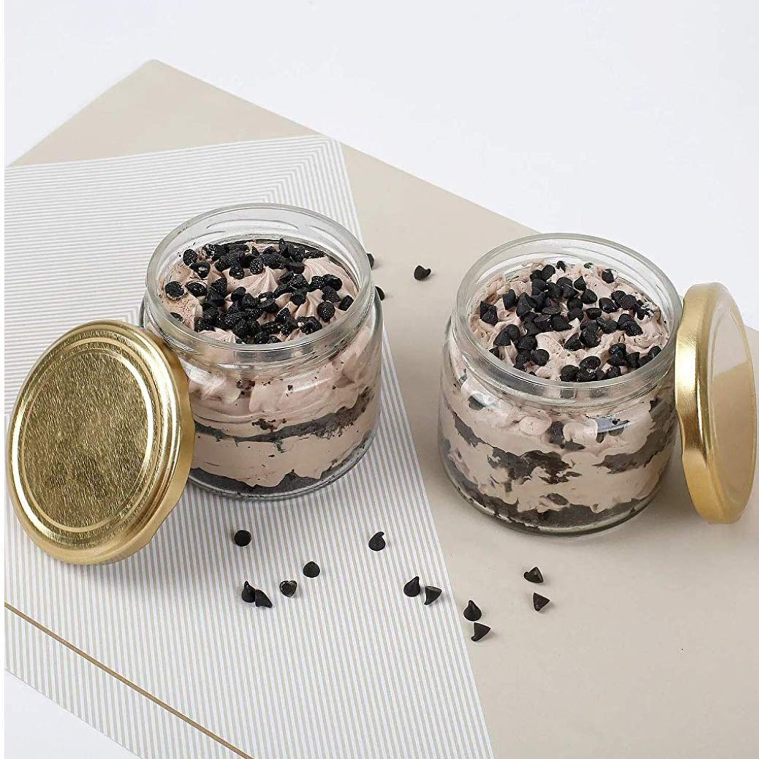 GLASS JAM JAR
WITH GOLD LID
28ml (30g)