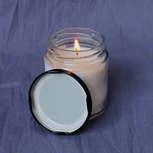 GLASS BOTTLE 100ml WITH BLACK LID