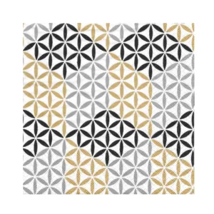3 PLY LUNCH SERVIETTES 33X33 ABSTRACT CUBES BLACK  20s