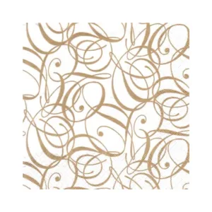 3 PLY LUNCH SERVIETTES 33X33 CELEBRATION GOLD 20s (TBD)