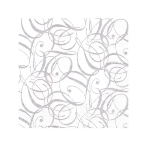 3 PLY LUNCH SERVIETTES 33X33 CELEBRATION SILVER 20s (TBD)