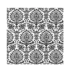 3 PLY LUNCH SERVIETTES 33X33 FINE DAMASK BLACK 20s (TBD)