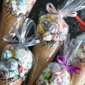 H-SELECT OPP CONE BAG CLEAR WITH TWIST TIE 16x30cm (1x100)