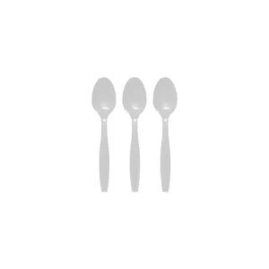 PREMIUM QUALITY PLASTIC TEASPOON WHITE (1x500)