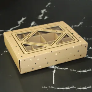 CONFECTIONERY DRAWER BOX WITH INSERTS 13.5x17.5x4cm