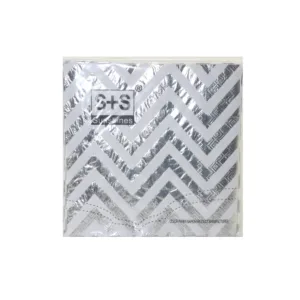 20 2PLY SERVIETTES SILVER WAVE DESIGN (TBD)