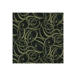 DESIGNER SERVIETTES 3-PLY BLACK & GOLD 33x33cm (1x20)