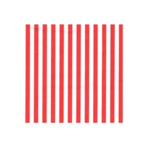 DESIGNER SERVIETTES 3-PLY RED-WHITE 33x33cm (1x20)
