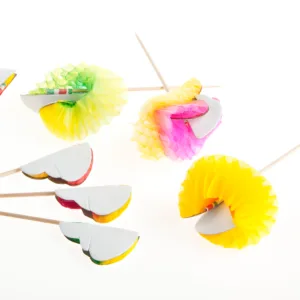 BOX(100)  T/PICK HONEYCOMB 10cm LONG