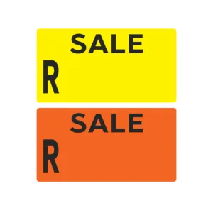 DAYGLO LABEL "SALE R"  40x46mm (1x1000)