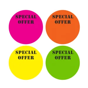 DAYGLO LABEL "SPECIAL OFFER" ROUND 50mm  (1x1000)