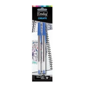 PACK (2) CROXLEY BP PENS BLUE