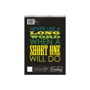 CROXLEY SHORTHAND NOTEBOOK 144pg 210x148mm FEINT RULED