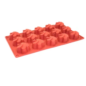 SILICONE MOULD TRAY DAISY SHAPED  15cup