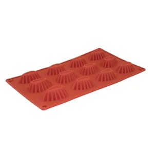 SILICONE MOULD TRAY DEEP PAISLEY  12cup