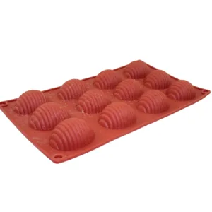 SILICONE MOULD TRAY SPHERE WITH LINES  12cup