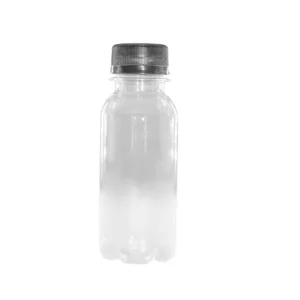 PLASTIC SHORT NECK ROUND BOTTLE WITH LID 100ml (1x10)
