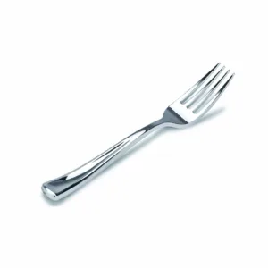 DISPOSABLE FORK SILVER 18.5cm (1x18)