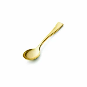 DISPOSABLE TEASPOON GOLD 12.8cm (1x12)