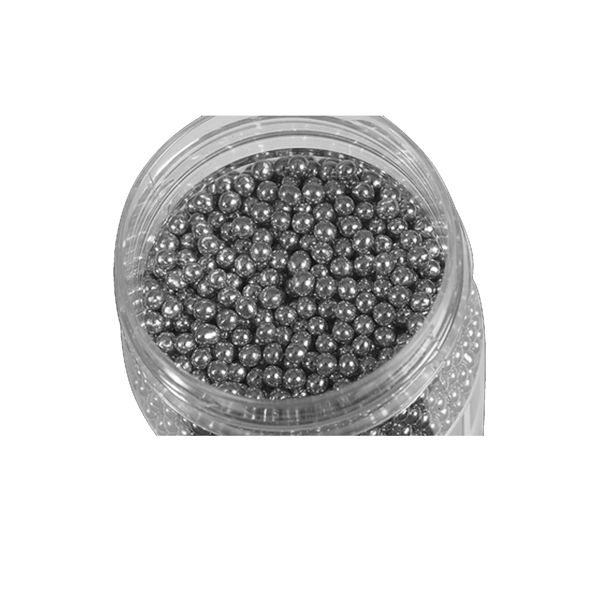 CAKE FLORA DRAGEES SILVER 4mm 40g