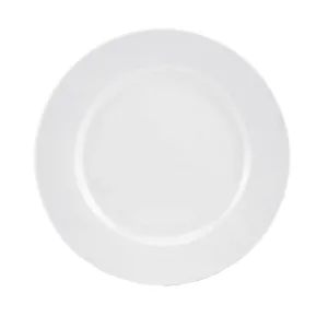 PORCELAIN ROUND WHITE PLATE 10.5"