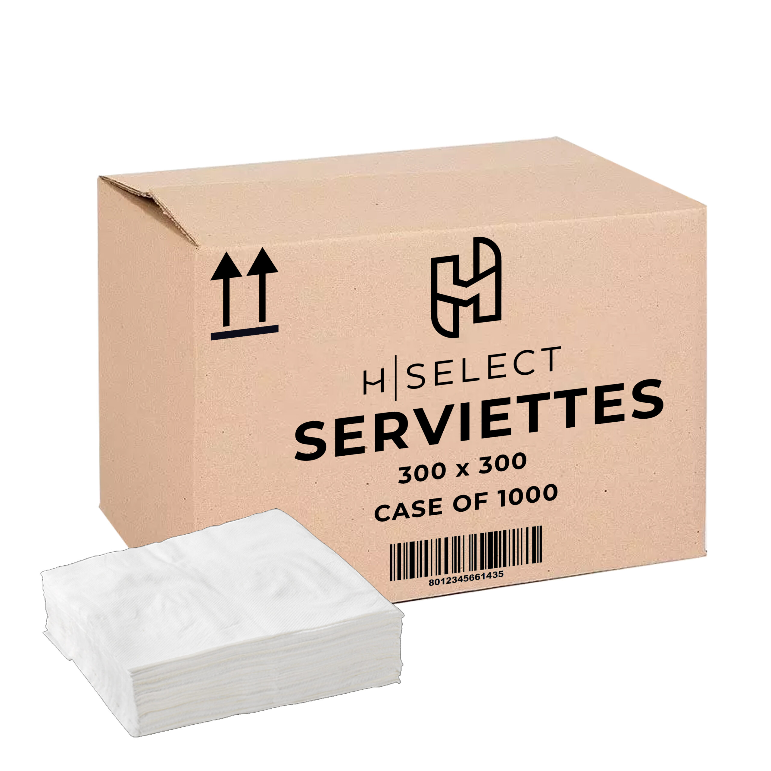 H-SELECT
SERVIETTES
WHITE 1PLY
300x300  (1x1000)