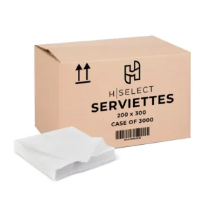 H-SELECT SERVIETTES WHITE 1PLY 200x300 (1x3000) (TBD)