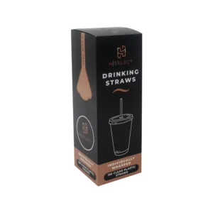 H-SELECT COLD DRINK STRAW CLEAR WRAPPED 5x205mm (1x150)
