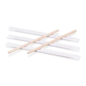 BIRCHWOOD WRAPPED STIRRER 14cm (1x100) (TBD)