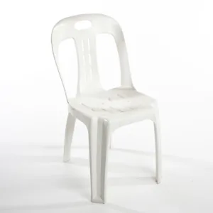 PLASTIC CATERING CHAIR WHITE