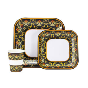 DISPOSABLE DINNER SET 60PC VICTORIAN DESIGN (TBD)